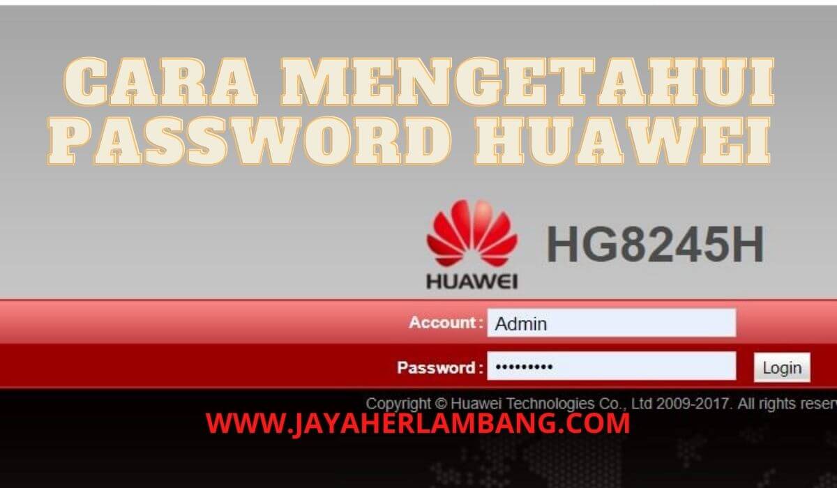 Password Indihome Huawei