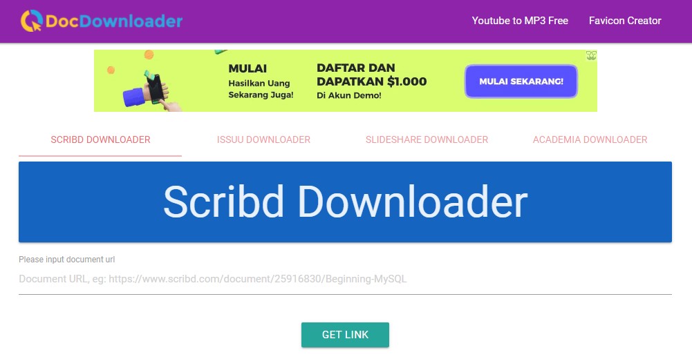 Cara Download Dokumen di Scribd 
