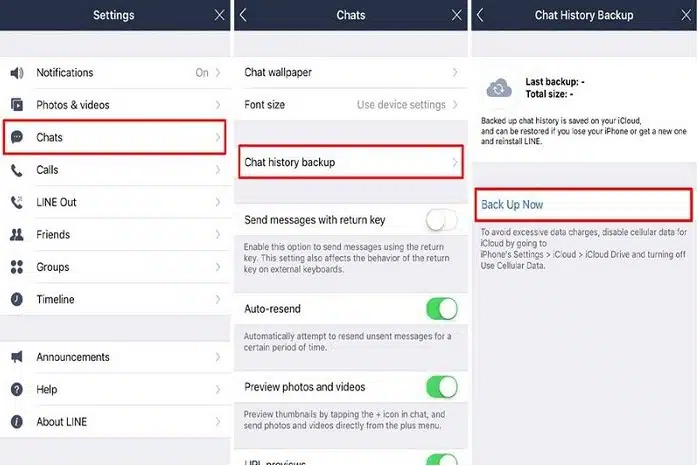 Cara mengembalikan chat line yang terhapus