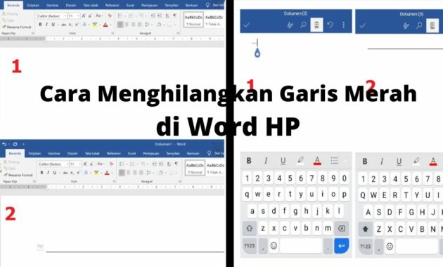 Cara Menghilangkan Garis Merah di Word HP Perlu Diketahui