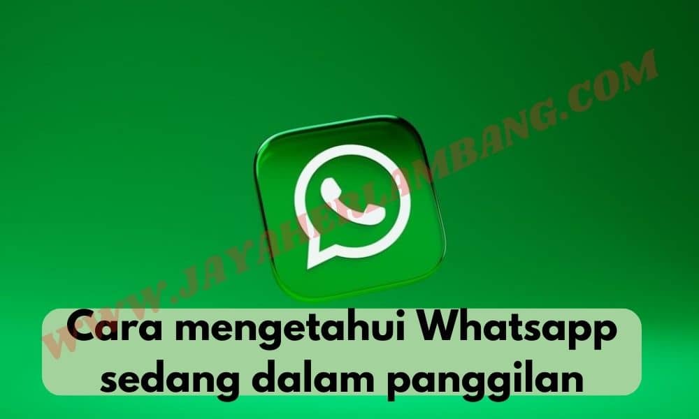cara mengetahui Whatsapp sedang dalam panggilan