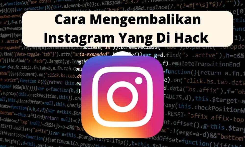cara mengembalikan instagram yang di hack