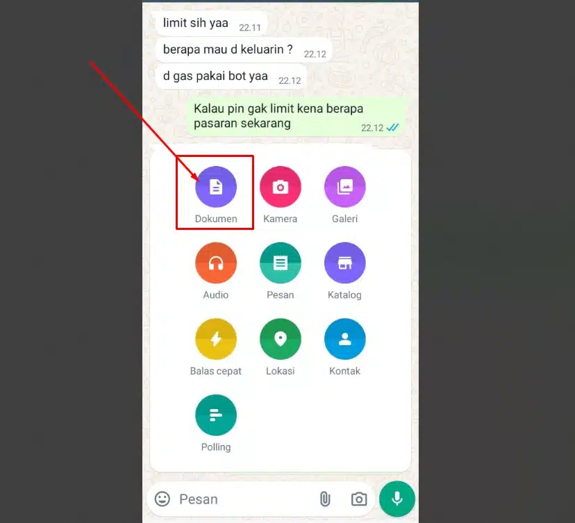 Cara agar screenshot tidak blur di WhatsApp
