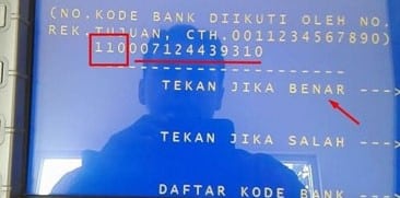 Contoh nomor rekening bank bjb