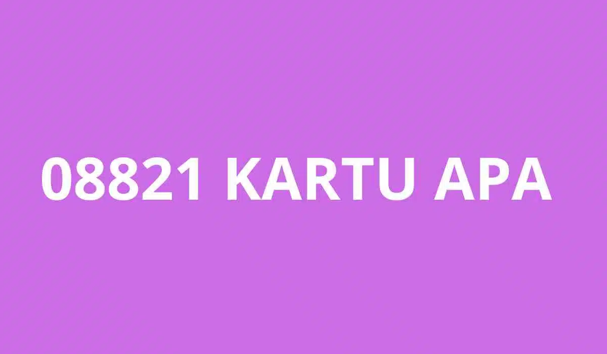 08821 Kartu Apa