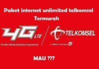 Paket Internet Telkomsel Unlimited Tanpa Kuota