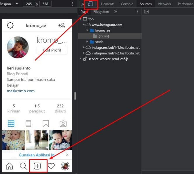 Cara Posting Instagram Di PC Online tanpa aplikasi